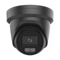 Camera IP turret 4MP Hikvision DS-2CD2347G3-LI2UY neagra, lentila 2.8 mm, IR si lumina alba 30 m