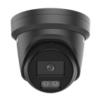 Camera IP turret 4MP Hikvision DS-2CD2347G3-LI2UY neagra, lentila 2.8 mm, IR si lumina alba 30 m