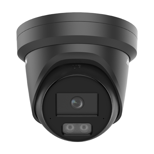 Camera IP turret 4MP Hikvision DS-2CD2347G3-LI2UY neagra, lentila 2.8 mm, IR si lumina alba 30 m