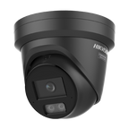 Camera IP turret 4MP Hikvision DS-2CD2347G3-LI2UY neagra, lentila 2.8 mm, IR si lumina alba 30 m