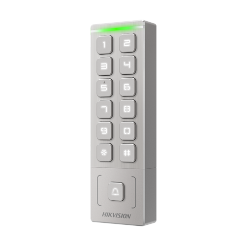 Terminal control acces Hikvision DS-K1T809MX cu card Mifare si PIN, 1.000 utilizatori, Wiegand, IP65