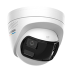 Camera IP turret 6MP Hikvision DS-2CD1367G2HP-LIUF-SL, panoramica 180 grade, IR si lumina alba 30 m