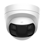 Camera IP turret 6MP Hikvision DS-2CD1367G2HP-LIUF-SL, panoramica 180 grade, IR si lumina alba 30 m