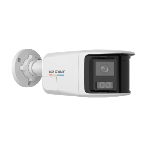Camera IP bullet 6MP Hikvision DS-2CD1T67G2HP-LIUF-SL, panoramica 180 grade, IR si lumina alba 30 m
