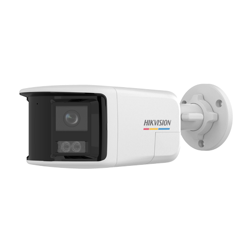 Camera IP bullet 6MP Hikvision DS-2CD1T67G2HP-LIUF-SL, panoramica 180 grade, IR si lumina alba 30 m