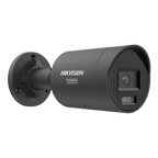 Camera IP bullet 4K Hikvision DS-2CD2087G3-LI2UY neagra, lentila 2.8 mm, IR si lumina alba 40 m