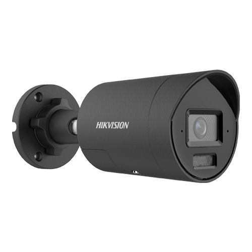 Camera IP bullet 4MP Hikvision DS-2CD2047G3-LI2UY-SL neagra, lentila 2.8 mm, IR si lumina alba 40 m
