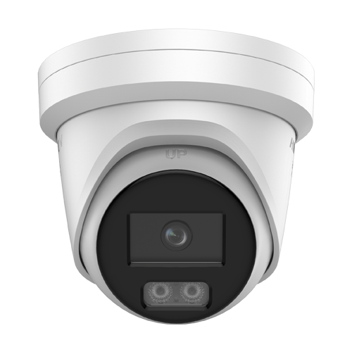 Camera IP turret 4MP Hikvision AcuSeek DS-2CD2347G3-LIY, lentila 2.8 mm, IR si lumina alba 30 m