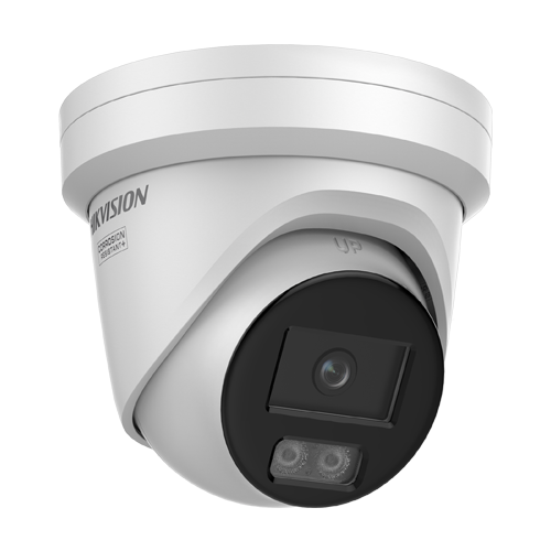 Camera IP turret 4K Hikvision AcuSeek DS-2CD2387G3-LIY, lentila 2.8 mm, IR si lumina alba 30 m