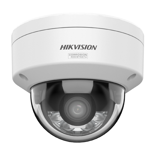 Camera IP dome 4K Hikvision AcuSeek DS-2CD2187G3-LIY, lentila 2.8 mm, IR si lumina alba 30 m