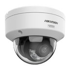 Camera IP dome 4K Hikvision AcuSeek DS-2CD2187G3-LIY, lentila 2.8 mm, IR si lumina alba 30 m