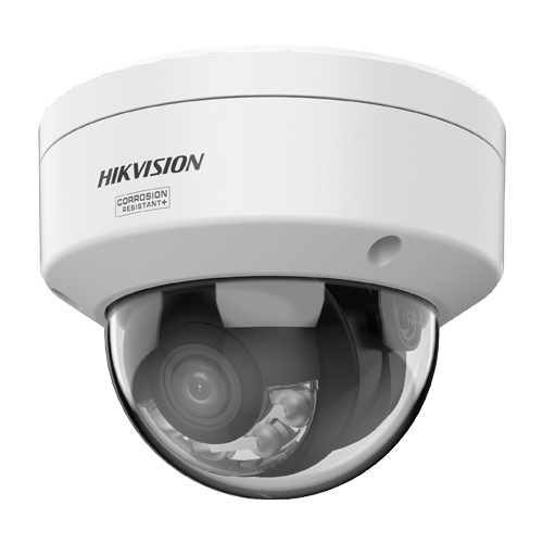 Camera IP dome 4K Hikvision AcuSeek DS-2CD2187G3-LIY, lentila 2.8 mm, IR si lumina alba 30 m