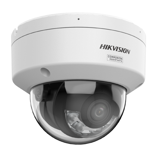 Camera IP dome 6MP Hikvision AcuSeek DS-2CD2167G3-LIS2UY, lentila 2.8 mm, IR si lumina alba 30 m