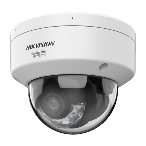 Camera IP dome 6MP Hikvision AcuSeek DS-2CD2167G3-LIS2UY, lentila 2.8 mm, IR si lumina alba 30 m