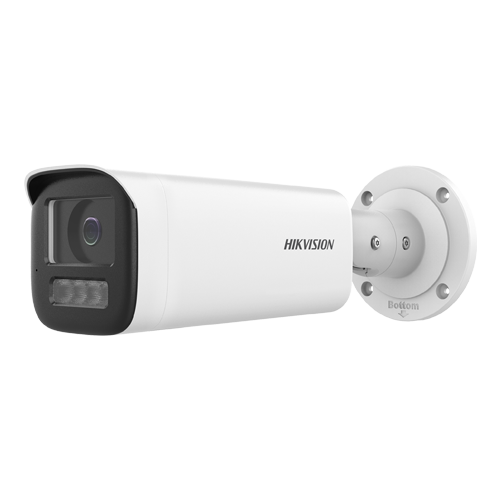 Camera IP bullet 2MP Hikvision DS-2CD1B23G2-LIU, lentila 2.8 mm, IR si lumina alba 60 m, microfon