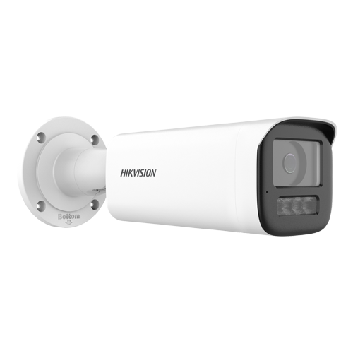 Camera IP bullet 4MP Hikvision DS-2CD1B43G2-LIUF, lentila 2.8 mm, IR si lumina alba 60 m, microfon