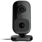 Camera IP de interior Ajax IndoorCam neagra, 4MP, Wi-Fi, senzor PIR, IR 8 m, detectie AI, unghi 110