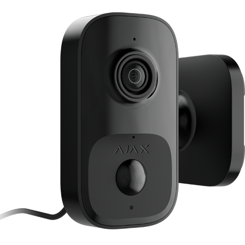Camera IP de interior Ajax IndoorCam neagra, 4MP, Wi-Fi, senzor PIR, IR 8 m, detectie AI, unghi 110