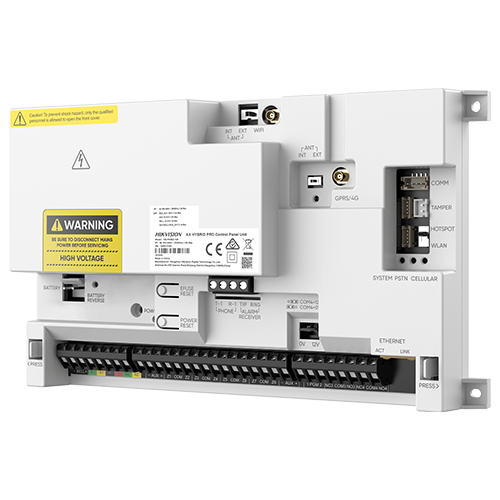 Centrala alarma hibrida Hikvision AX Hybrid PRO DS-PA502-128, 128 zone, 64 arii, LAN, Wi-Fi, Grad 2