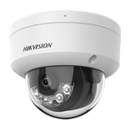 Camera IP dome 4MP Hikvision AcuSense DS-2CD2143G2-LIS2U, lentila 2.8 mm, IR si lumina alba 30 m