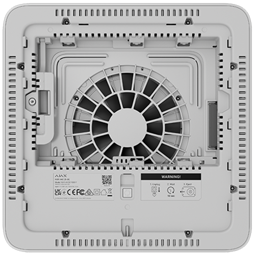 NVR Ajax cu 16 canale si iesire HDMI, alb, camere pana la 12MP, ONVIF si RTSP, 1 HDD 16 TB, Ethernet