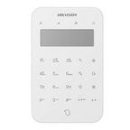 Tastatura LCD cablata Hikvision DS-PK501LTM-HWE cu receptor wireless, AX Hybrid PRO, tag, 2 zone