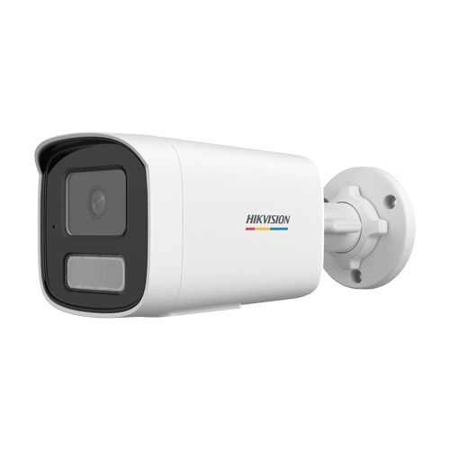 Camera IP bullet 4MP Hikvision DS-2CD1T47G3H-LIU, lentila 2.8 mm, IR si lumina alba 50 m, microfon