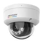 Camera IP dome 4MP Hikvision DS-2CD1147G3H-LIU, lentila 2.8 mm, IR si lumina alba 30 m, microfon