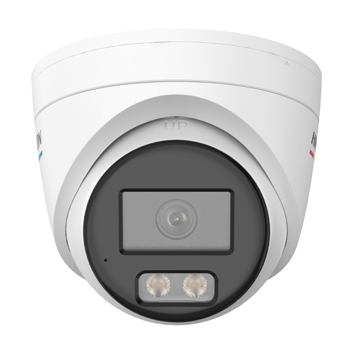 Camera IP turret 4MP Hikvision DS-2CD1347G3H-LIU, lentila 2.8 mm, IR si lumina alba 30 m, microfon