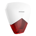 Sirena cablata de exterior Hikvision DS-PS1-R cu flash LED rosu, 105 dB, 12V DC, IP54, universala