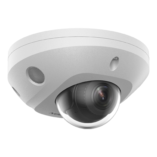 Camera IP dome 4MP Hikvision AcuSense DS-2CD2543G2-LIS2U, lentila 2.8 mm, IR si lumina alba 30 m
