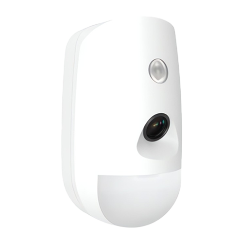 Detector PIR cu camera Hikvision DS-PD501PC12 pe magistrala RS-485, verificare foto, 12 m, AX Hybrid