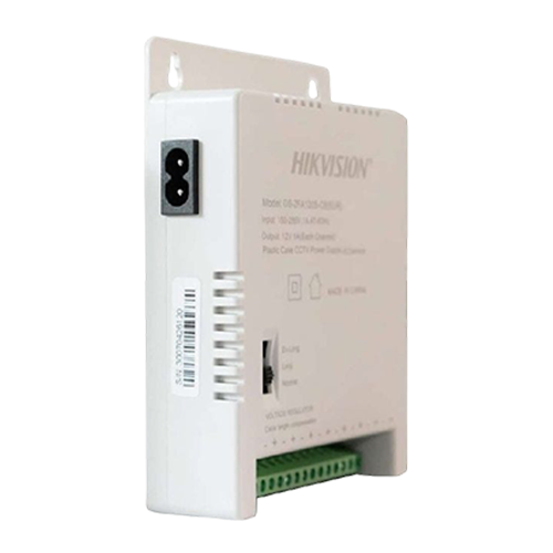 Sursa de alimentare Hikvision DS-2FA1205-C8 cu 8 iesiri 12V DC, 1A pe canal, 60W, pentru camere