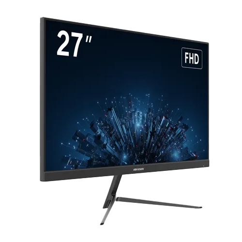 Monitor 27 inch Full HD Hikvision DS-D5027F3-2P2, IPS fara margini, 100 Hz, HDMI si VGA, VESA 100