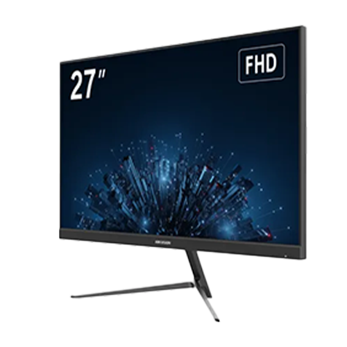 Monitor 27 inch Full HD Hikvision DS-D5027F3-2P2, IPS fara margini, 100 Hz, HDMI si VGA, VESA 100