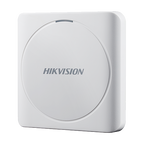 Cititor de proximitate Hikvision DS-K1801M pentru cartele Mifare 13.56 MHz, Wiegand, IP65, patrat