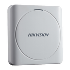 Cititor de proximitate Hikvision DS-K1801E pentru cartele EM 125 kHz, Wiegand 26/34, IP65, patrat
