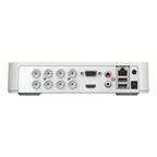 DVR hibrid 8 canale Hikvision AcuSense iDS-7108HQHI-M1-T, 3K + 2 IP, 1 HDD 10 TB, audio pe coaxial