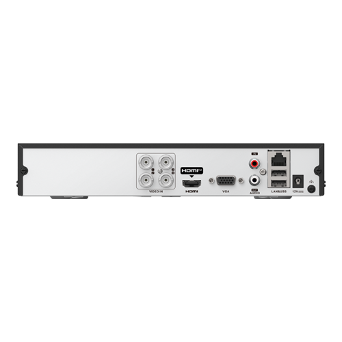 DVR hibrid 4 canale Hikvision AcuSense iDS-7204HQHI-M1-T, 3K + 1 IP, 1 HDD 10 TB, audio pe coaxial
