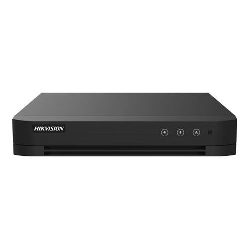 DVR hibrid 8 canale Hikvision AcuSense iDS-7208HQHI-M1-T, 3K + 2 IP, 1 HDD 10 TB, audio pe coaxial