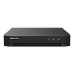 DVR hibrid 8 canale Hikvision AcuSense iDS-7208HUHI-M1/T, 5MP si 4 canale IP, audio pe coaxial