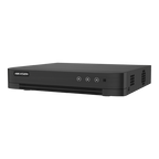 DVR hibrid 8 canale Hikvision AcuSense iDS-7208HUHI-M1/T, 5MP si 4 canale IP, audio pe coaxial