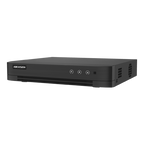 DVR hibrid 4 canale Hikvision AcuSense iDS-7204HUHI-M1-T, 5MP + 2 IP, 1 HDD 10 TB, audio pe coaxial