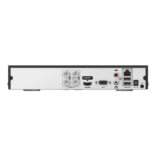 DVR hibrid 4 canale Hikvision AcuSense iDS-7204HUHI-M1-T, 5MP + 2 IP, 1 HDD 10 TB, audio pe coaxial