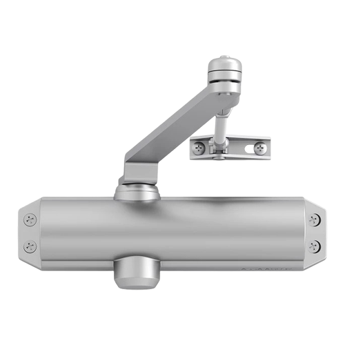 Amortizor hidraulic usa ASSA ABLOY DC120 cu pinion, forta EN 2-4, usi pana la 1100 mm, argintiu