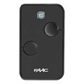 Telecomanda FAAC XT02 cu 2 canale, 433 si 868 MHz, codari SLH, SL, DS si RC, neagra, baterie CR2032