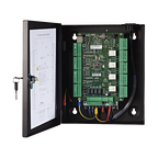 Centrala control acces Hikvision DS-K2804 pentru 4 usi, 4 cititoare Wiegand, TCP/IP, cutie si sursa