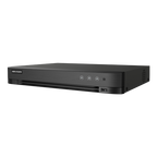 DVR hibrid 4 canale Hikvision AcuSense iDS-7204HUHI-M1-XT, 5MP + 4 IP, alarma, 1 HDD 10 TB, rack
