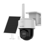 Camera 4G PT 4MP Hikvision DS-2CFSP4-4G cu panou solar, baterie 9000 mAh, IR 30 m, audio, IP66