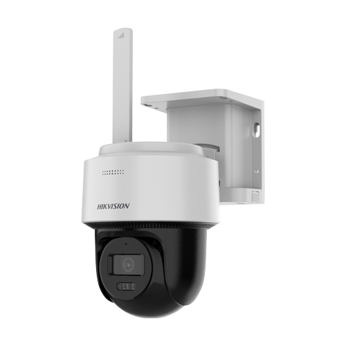 Camera 4G PT 4MP Hikvision DS-2CFSP4-4G cu panou solar, baterie 9000 mAh, IR 30 m, audio, IP66